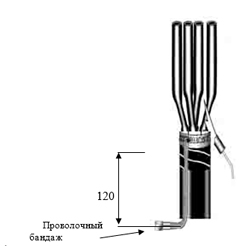 Монтаж кабельных термоусаживаемых муфт. Рис. 8